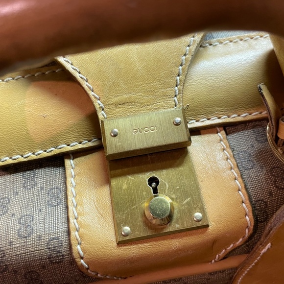 Gucci carry-on  suitcase. 70s vintage - Picture 5 of 12